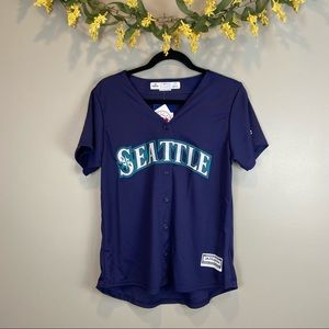Women’s blue Mariners sports jersey